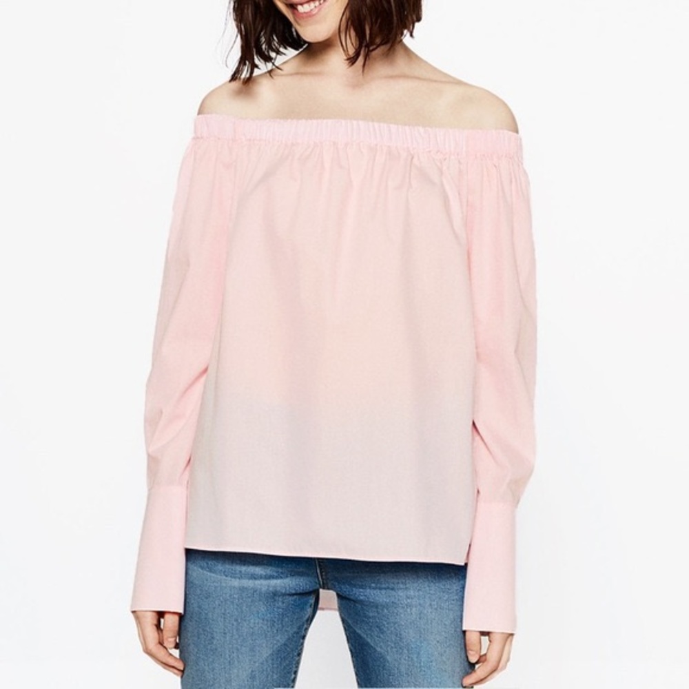 Pink Off Shoulder Blouse